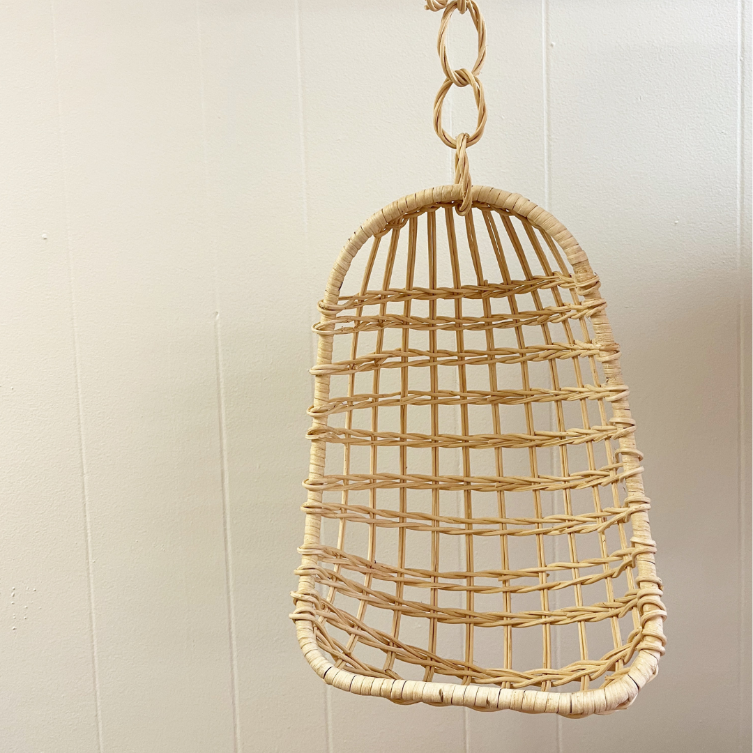 Hanging Wicker Basket Chair Doll Size Hello Gracie Lou