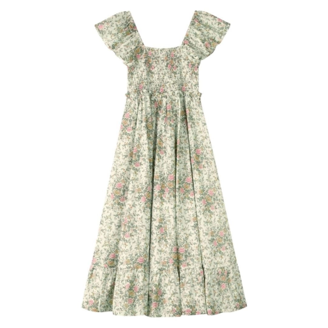 Mommy & Me Cream Cottage Floral Dress