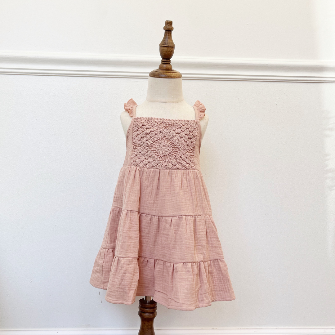 Mommy & Me Crochet Top Dress