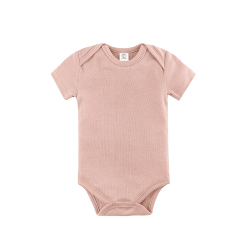 Baby Bodysuit - Short Sleeve - Blush