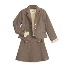 Load image into Gallery viewer, Organic Dress Blazer - Camel Houndstooth