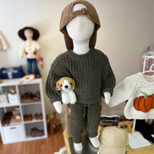 Load image into Gallery viewer, Chunky Knit Braided Sweater - Olive