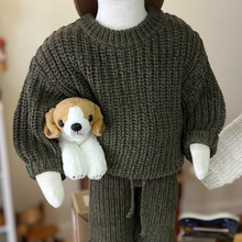 Load image into Gallery viewer, Chunky Knit Braided Sweater - Olive