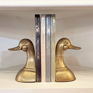 Brass Duck Bookends - Preloved/Vintage