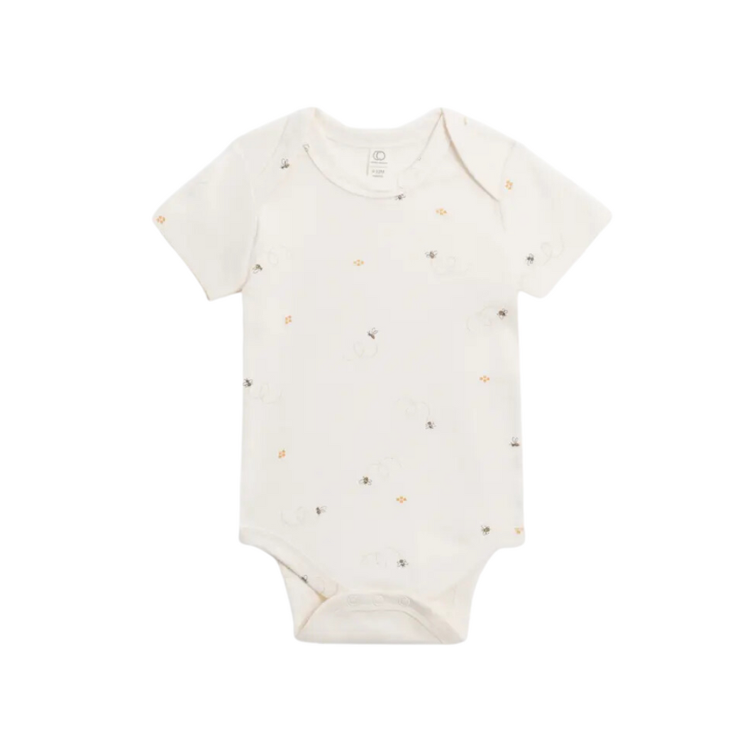 Baby Bodysuit - Short Sleeve - Bees