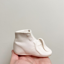 Load image into Gallery viewer, White Ceramic Baby Bootie