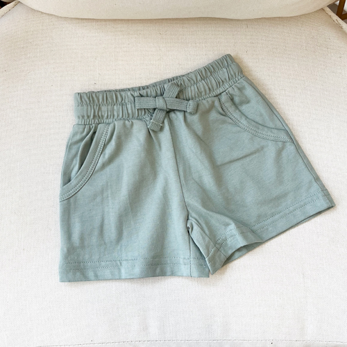 Organic Cotton Shorts with Pockets - Green