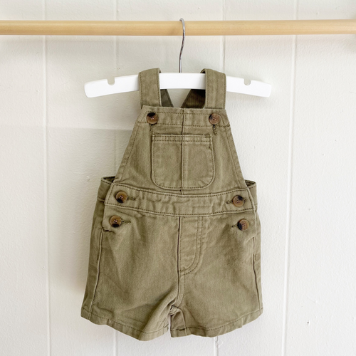 Twill Overalls - Army Green