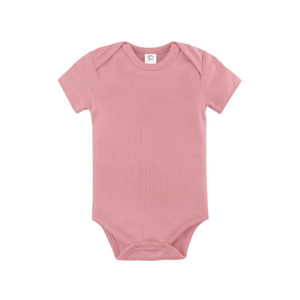 Baby Bodysuit - Short Sleeve - Rose