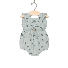 Load image into Gallery viewer, Overall Flutter Romper - Eucalyptus