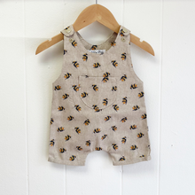 Load image into Gallery viewer, Bumble Bee Short Dungarees