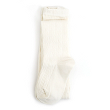 Load image into Gallery viewer, Cable Knit Tights - Ivory