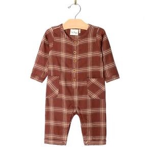 Fall Flannel - Cargo Pocket Jumpsuit