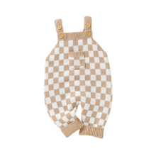 Load image into Gallery viewer, Checkered Jumpsuit - Light Brown