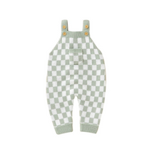 Load image into Gallery viewer, Checkered Jumpsuit - Sage