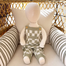 Load image into Gallery viewer, Checkered Jumpsuit - Sage