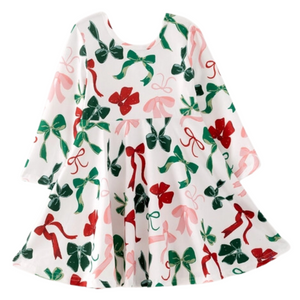 Swing Dress - Bow Print