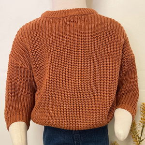 Chunky Knit Sweater - Terracotta