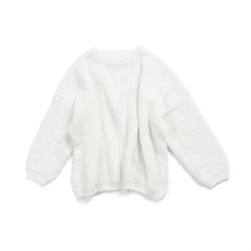 Chunky Knit Sweater - White