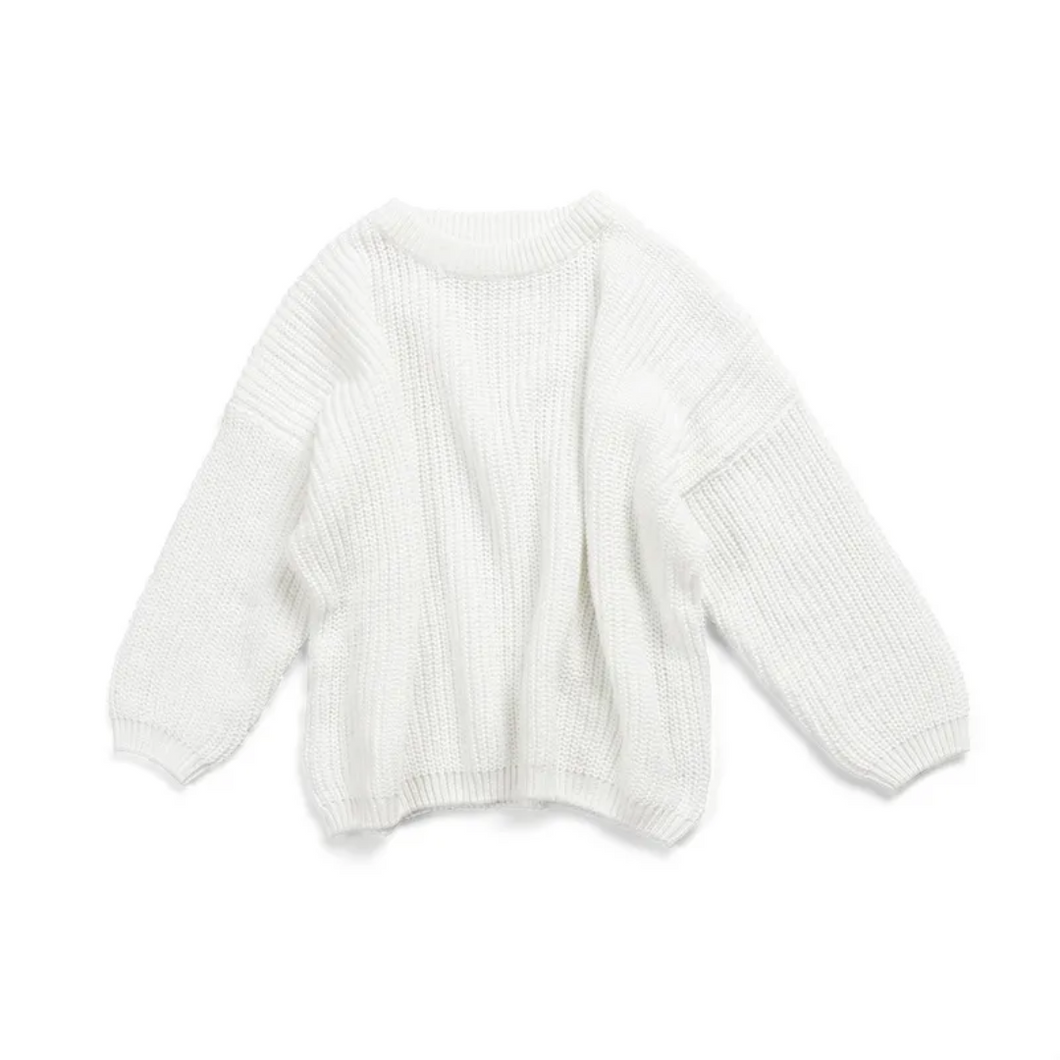 Chunky Knit Sweater - White