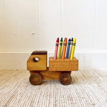Load image into Gallery viewer, Wood Toy Truck Crayon Holder