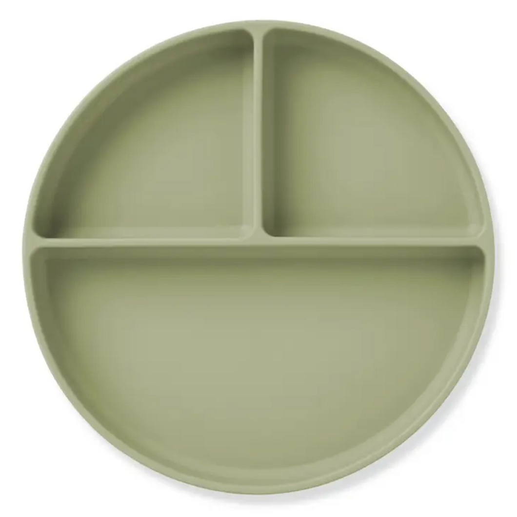 Divided Plate with Suction - Sage