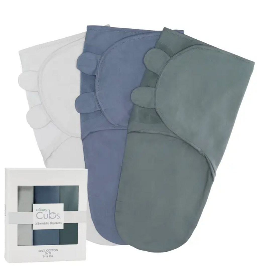 Easy Swaddlers - Blues 3 Pack