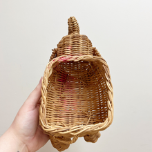 Load image into Gallery viewer, Wicker Elephant Basket - Preloved/Vintage