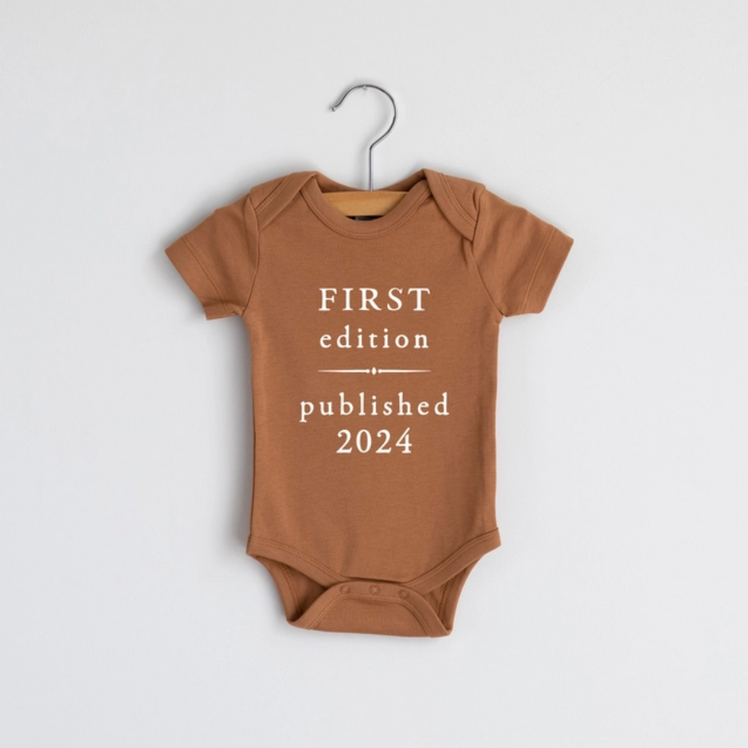 First Edition - Published 2024 - Baby Bodysuit - Camel