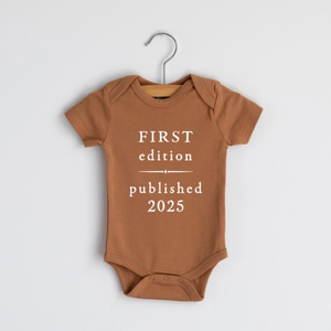 First Edition - Published 2025 - Baby Bodysuit - Camel