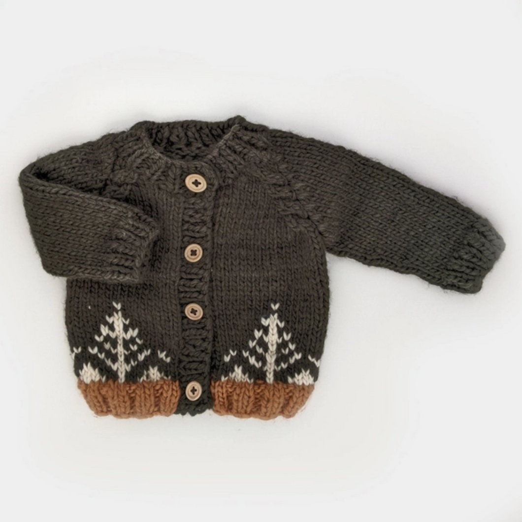 Forest Knit Cardigan Sweater