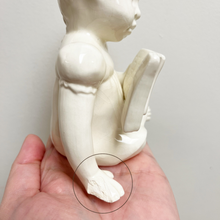 Load image into Gallery viewer, Reading Girl Ceramic Trinket