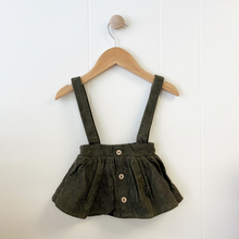 Load image into Gallery viewer, Corduroy Suspender Skirt - Olive