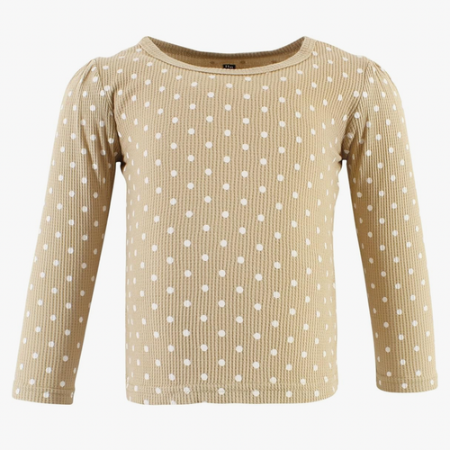 Latte Dots Thermal Shirt