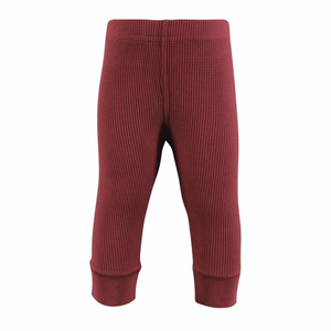 Burgundy Thermal Pants