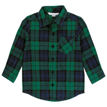 Load image into Gallery viewer, Long Sleeve Flannel - Hunter Plaid