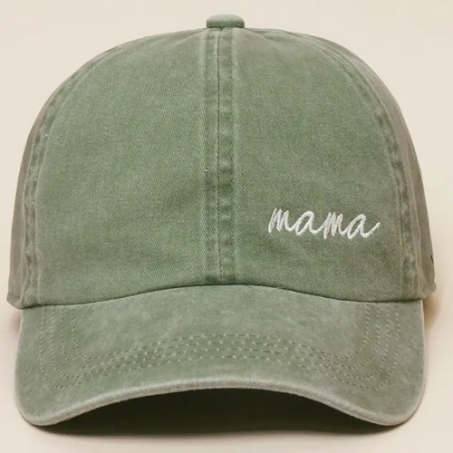 Mama Baseball Hat - Sage
