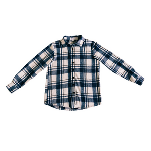 Navy Plaid Flannel - Adult (TTS FIT)