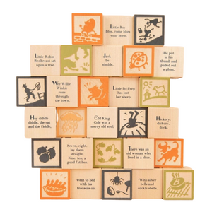 Nursery Rhyme Wood Blocks - Set of 28