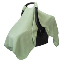 Load image into Gallery viewer, Muslin Car Seat Cover - Sage