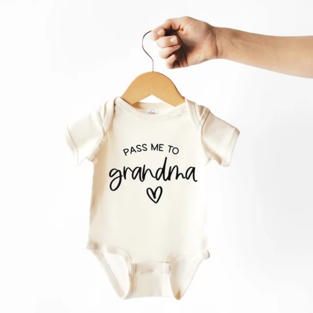 Pass Me To Grandma - Baby Bodysuit