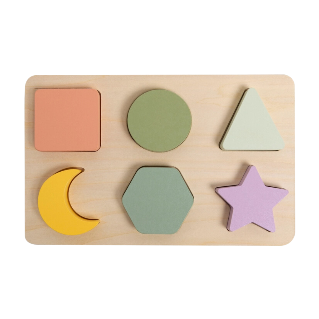 Wooden Shapes Puzzle Hello Gracie Lou