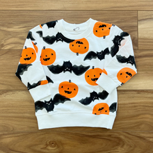 Load image into Gallery viewer, Pumpkin and Bat Sweatshirt