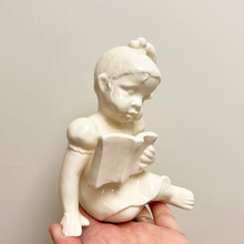 Load image into Gallery viewer, Reading Girl Ceramic Trinket