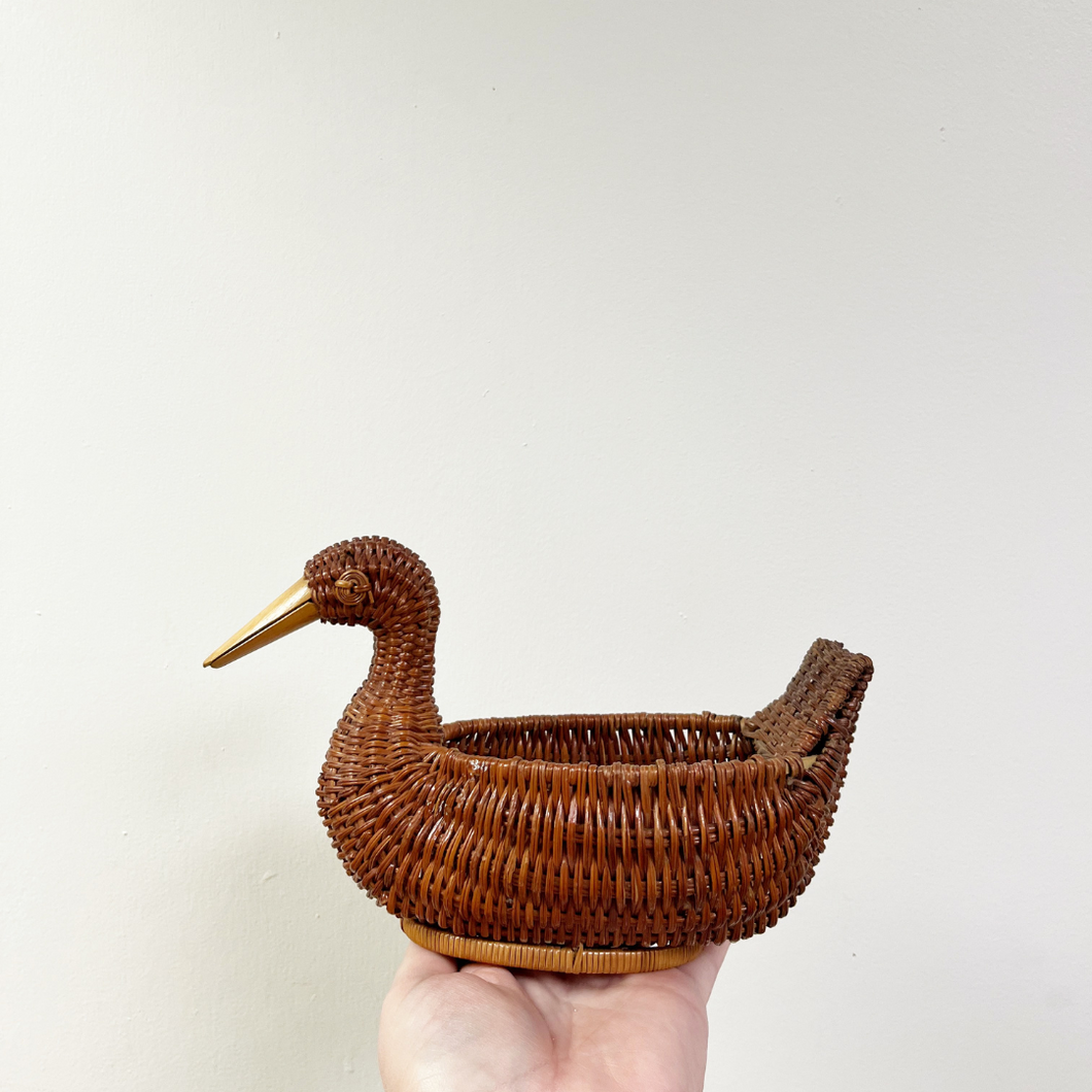 Small Wicker Duck Basket