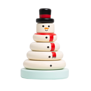 Wooden Christmas Snowman Stacking Toy