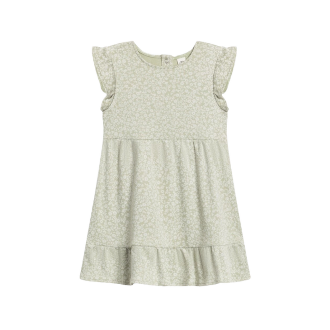 Tiered Dress - Mint Floral