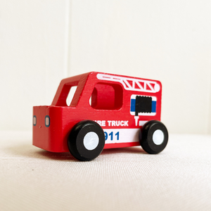 Mini Fire Truck - Wood Toy
