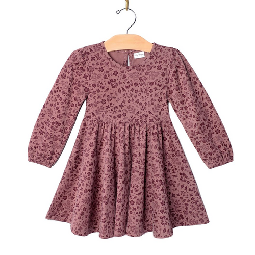 Twirl Dress - Plum Birds