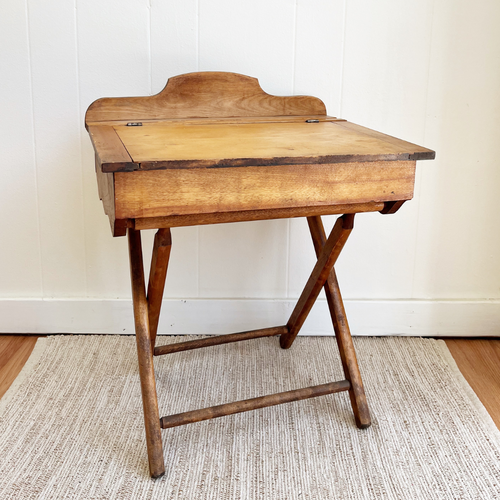 Vintage Folding School Desk